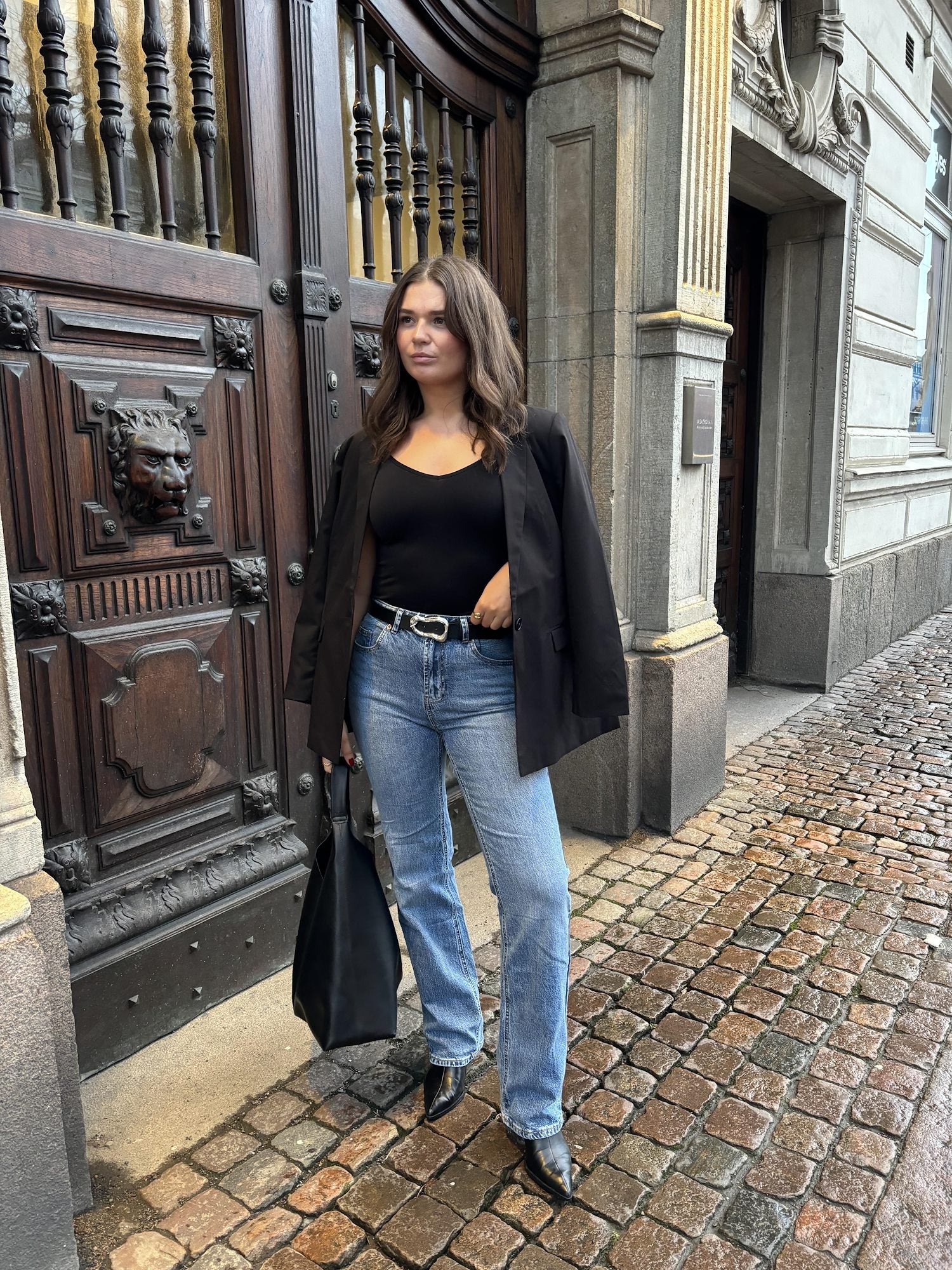 VMTESSA Straight Jeans - Medium Blue Denim